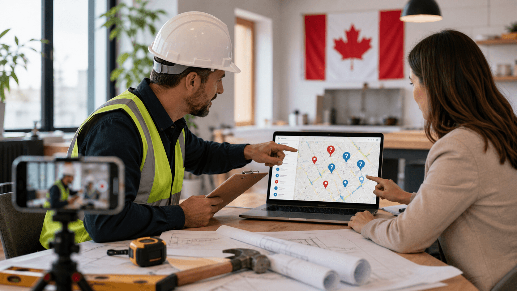 Question-LED Local Search Optimisation for Canadian Contractors